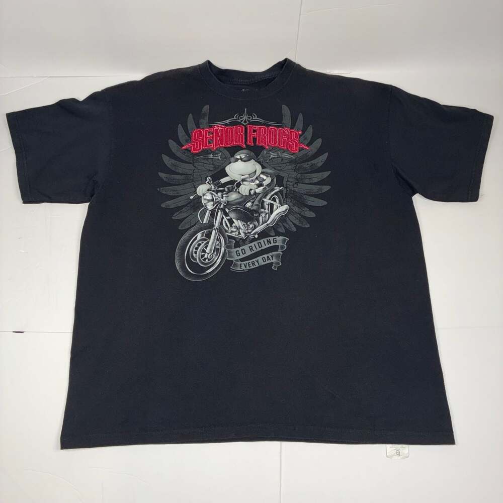 Señor Frog's Men Motorcycle Graphic T-Shirt Size XL